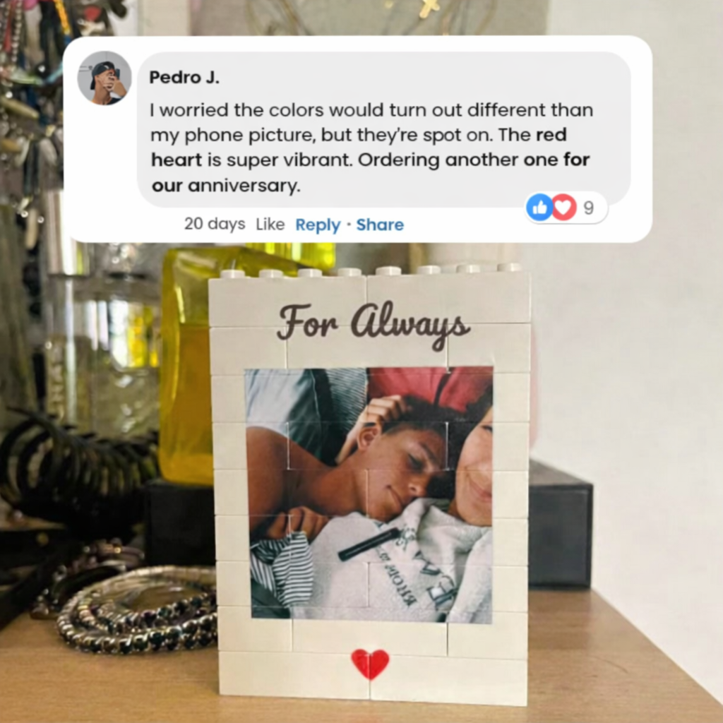 Custom Photo Block for Couples