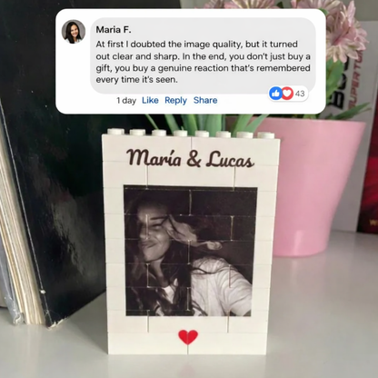 Custom Photo Block for Couples