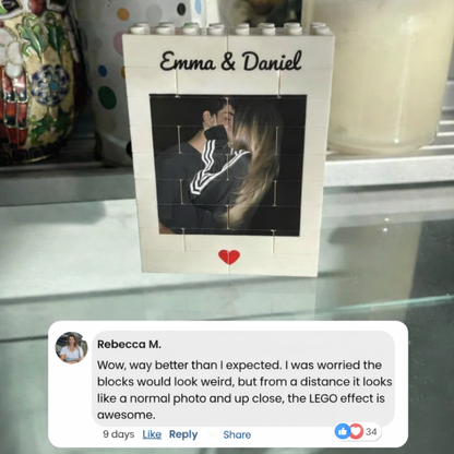 Custom Photo Block for Couples